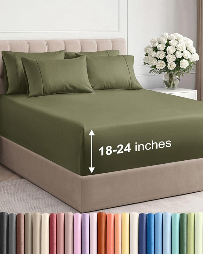 Cooling Bed Sheet Set - King - 6 Piece
