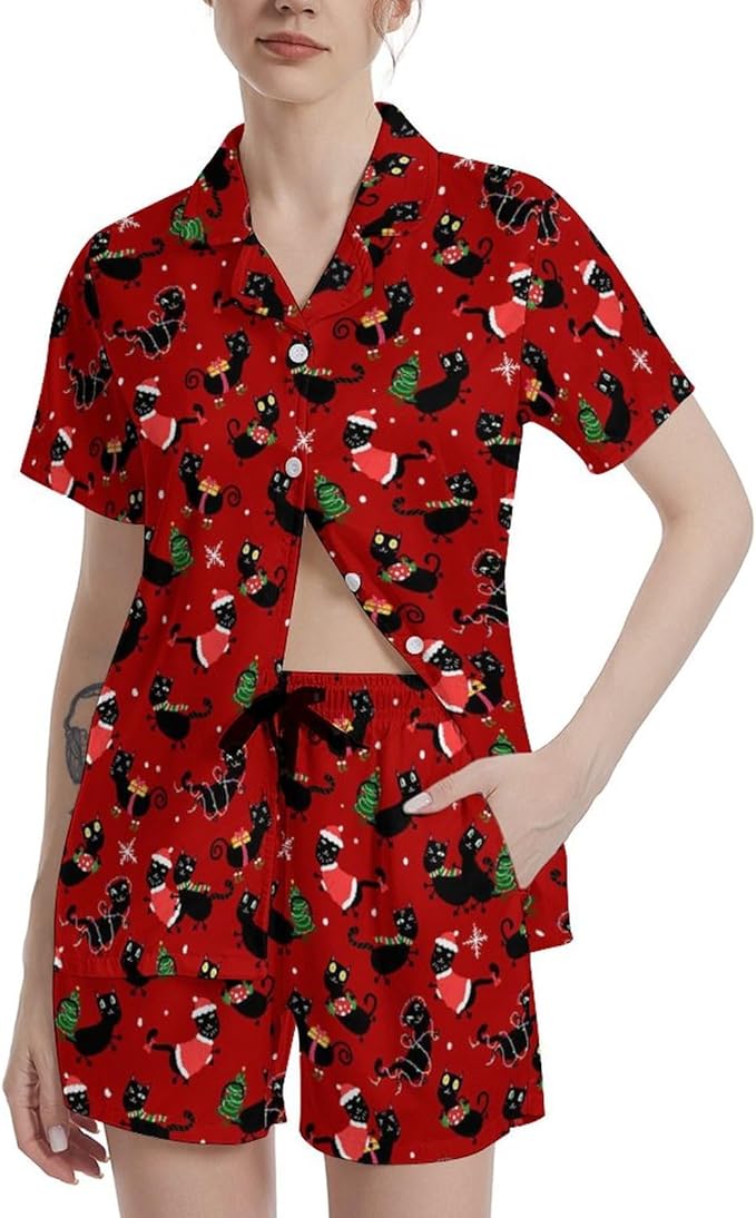 Women's Pajama Set - Short Sleeve - 2 Piece