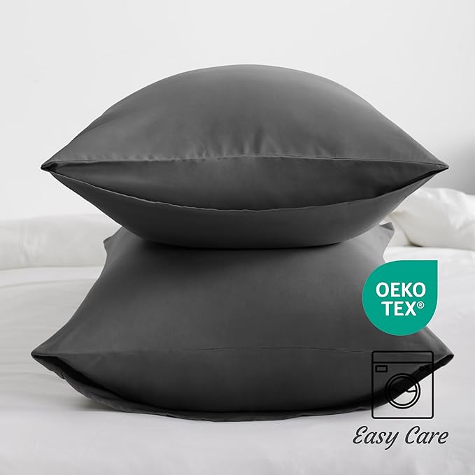 Microfiber Pillowcase Set - King - 20 x 40 in - 2 Pack - 2 Piece
