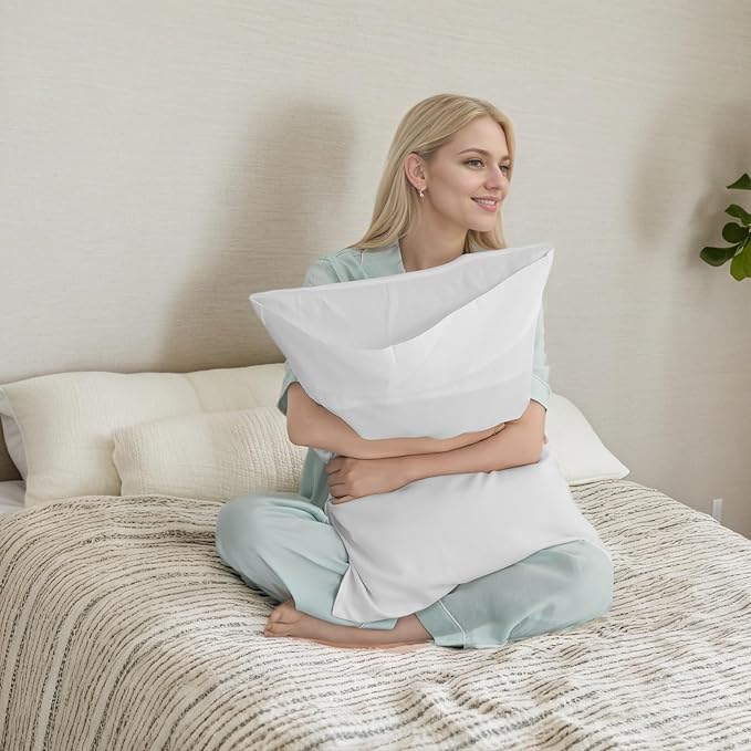 Bamboo Cooling Pillowcase Set - Queen - 20 x 30 in - 2 Pack - 2 Piece