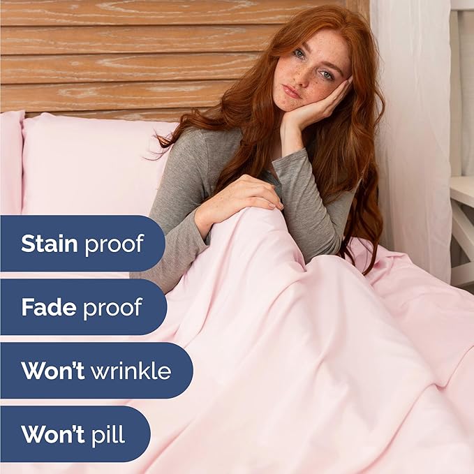 Cooling Bed Sheet Set - Twin - 16 in Deep Pocket - 4 Piece
