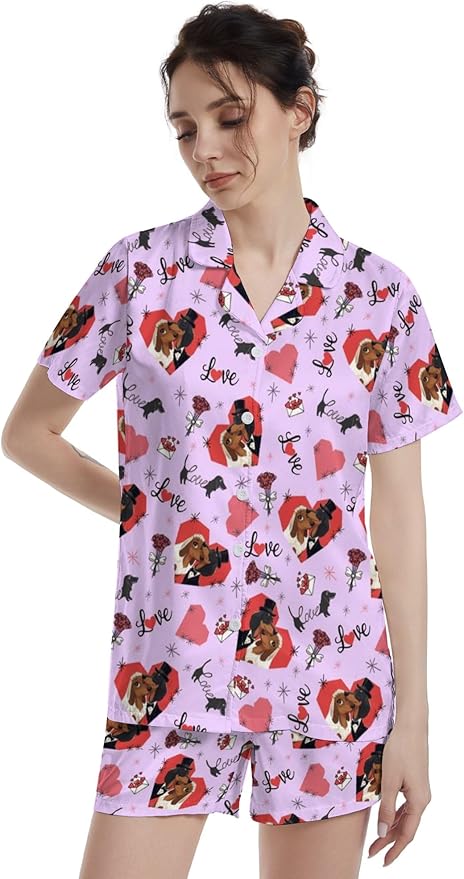 Women's Pajama Set - Short Sleeve - 2 Piece