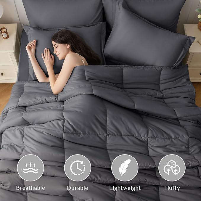 Down Alternative Comforter Set - Full - 7 Piece