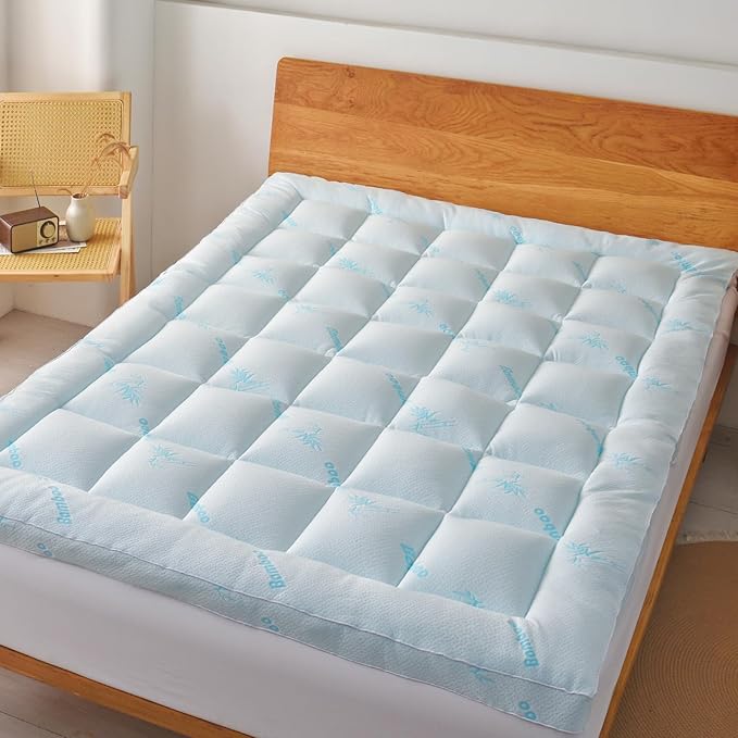 Bamboo Cooling Mattress Topper - King