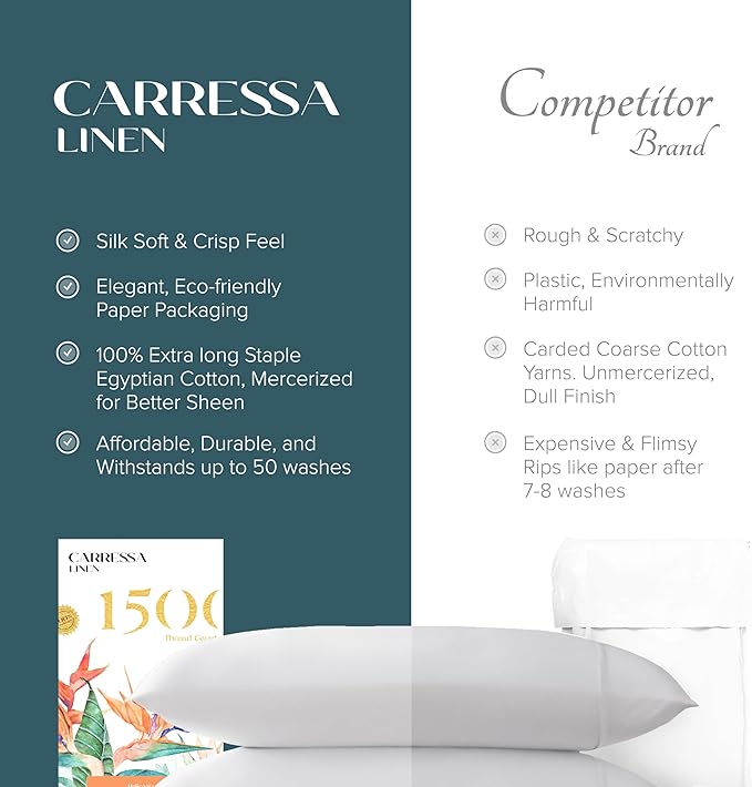 Linen Cooling Pillowcase Set - Queen - 2 Piece