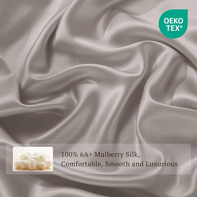 Mulberry Silk Duvet Cover Set - Twin - 3 Piece