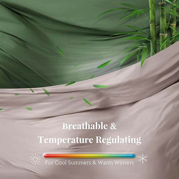 Bamboo Cooling Duvet Cover Set - Twin XL - 2 Piece
