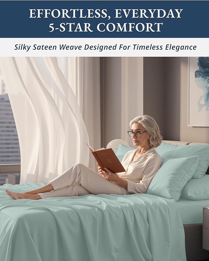 Linen Cooling Bed Sheet Set - Queen - 15 in Deep Pocket