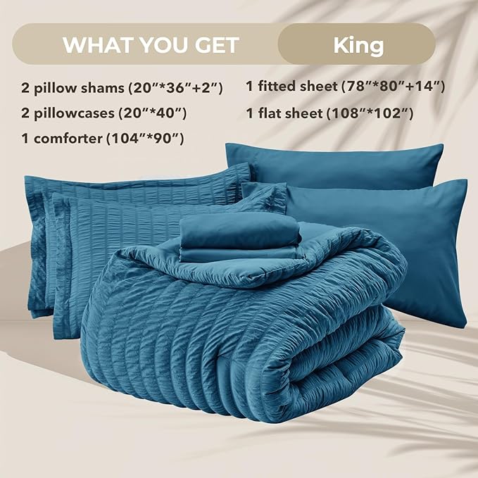 Comforter Set - King - 7 Piece