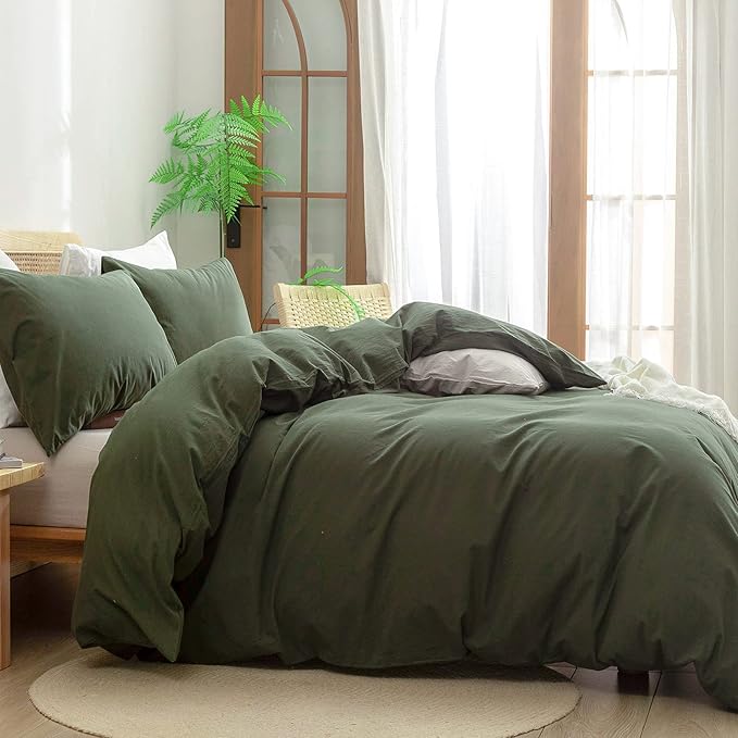 Linen Duvet Cover Set - King - 3 Piece