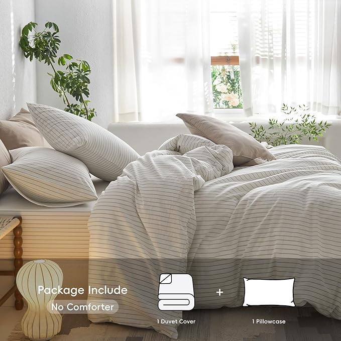 Linen Duvet Cover Set - Twin
