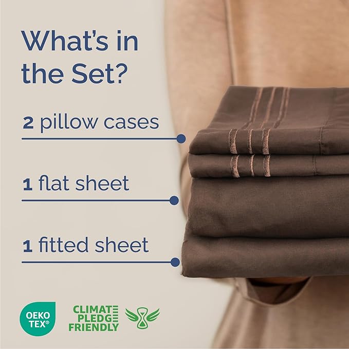 Cooling Bed Sheet Set - King - 4 Piece