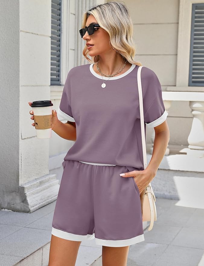 Shorts Pajama Set - Short Sleeve - 2 Piece