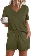Women's Pajama Set - Short Sleeve - 2 Piece