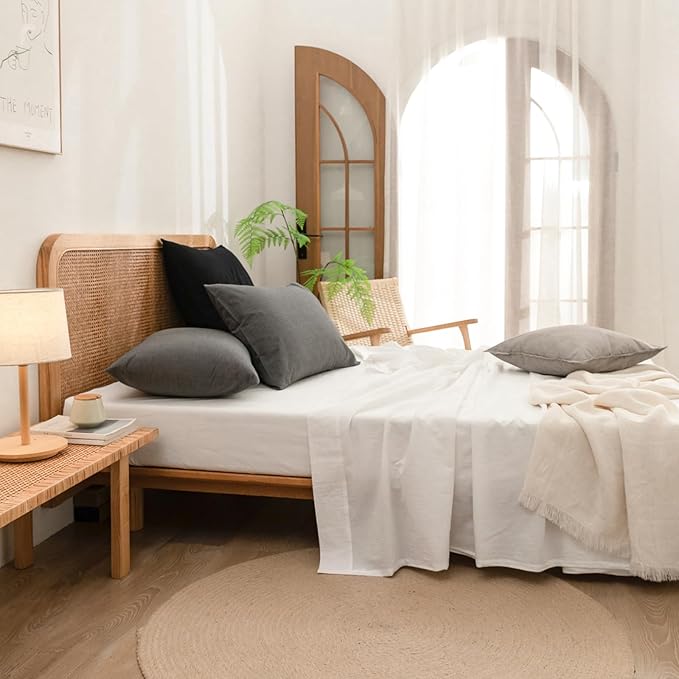 Linen Pillowcase Set - King - 20 x 36 in