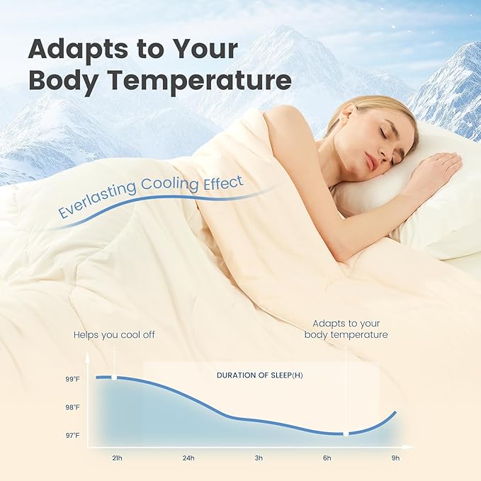 Cooling Duvets Down Comforter - Twin