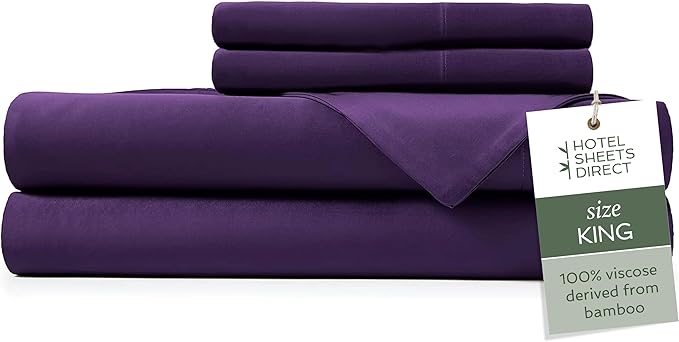 Bamboo Cooling Bed Sheet Set - King - 4 Piece