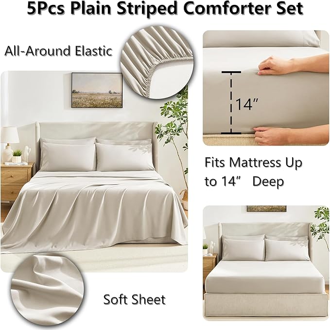 Comforter Set - Twin XL - 5 Piece