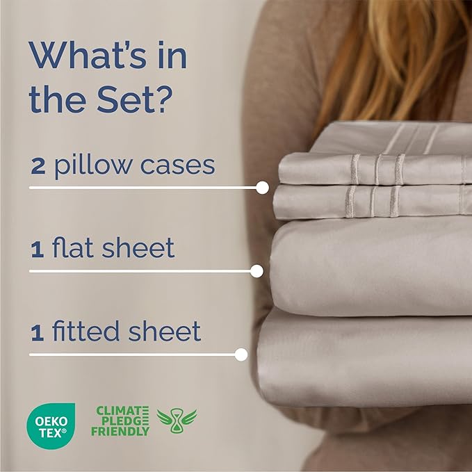 Cooling Bed Sheet Set - Full - 4 Piece