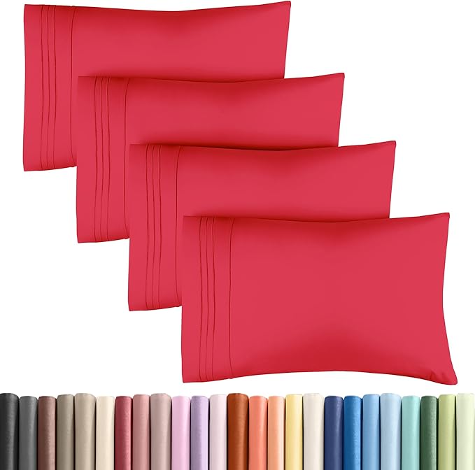 Microfiber Pillowcase Set - King - 4 Piece