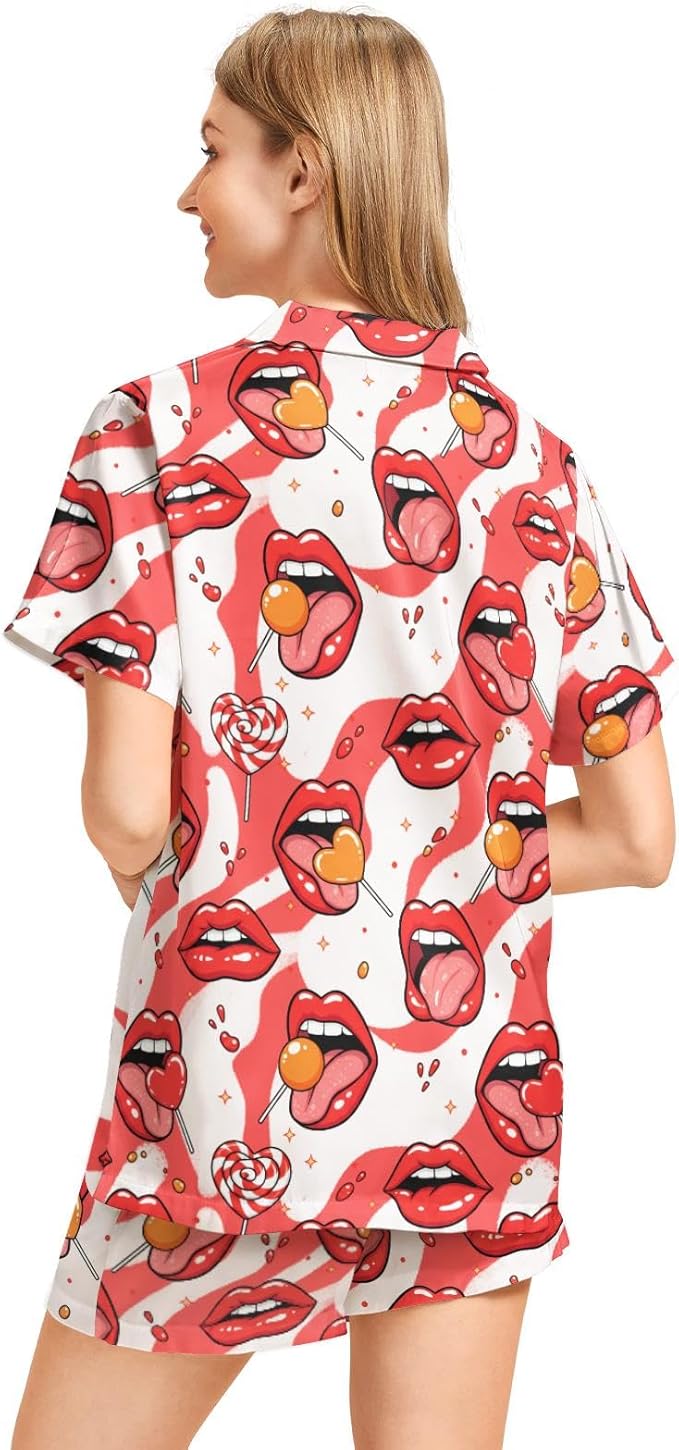 Women's Pajama Set - Short Sleeve - 2 Piece