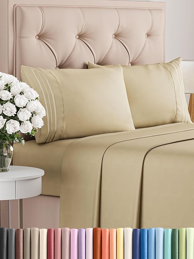 Cooling Bed Sheet Set - Full - 4 Piece