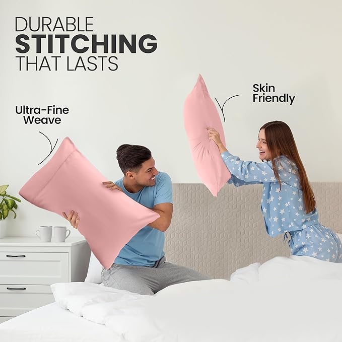 Microfiber Pillowcase Set - Queen - 20 x 30 in - 2 Pack