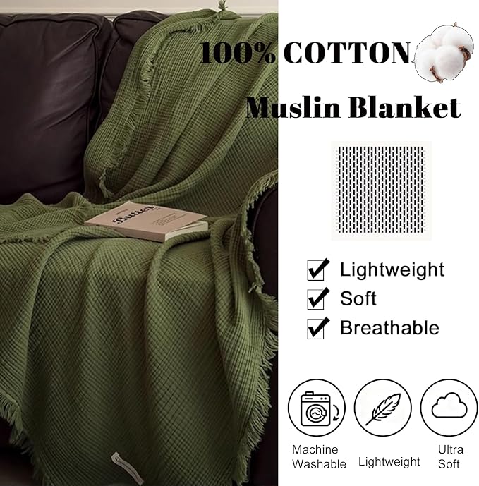 100% Cotton Blanket - Twin