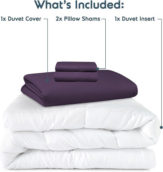 Down Alternative Duvet Cover Set - Full - 4 Piece