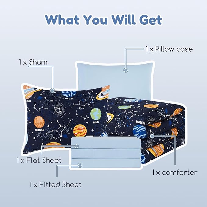 Comforter Set - Twin - 5 Piece