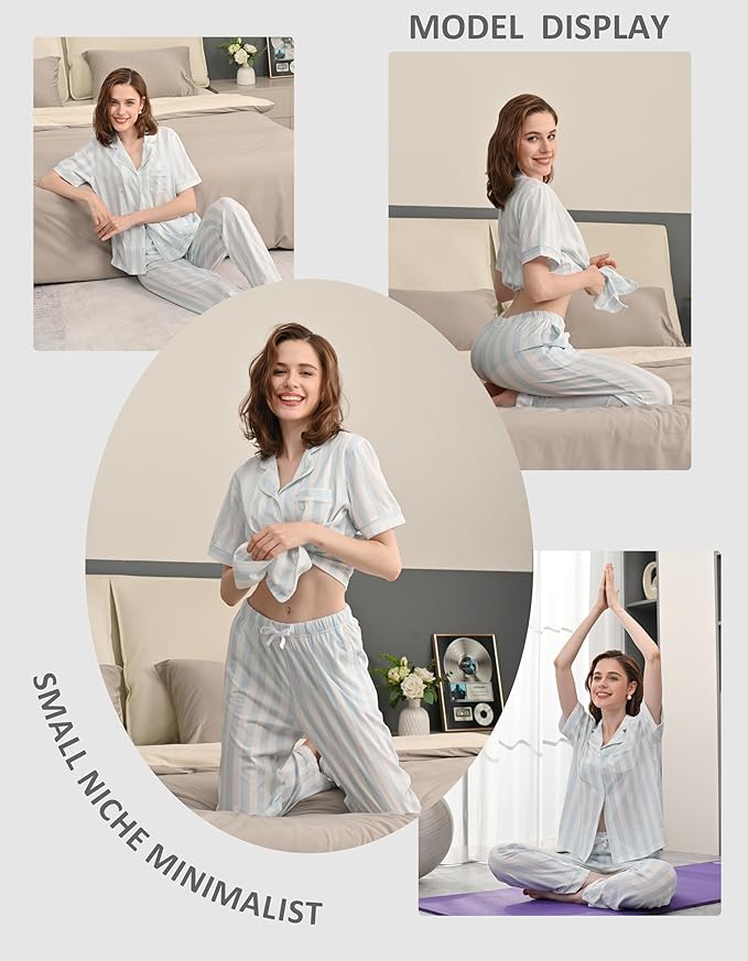 Women's 100% Cotton Pajama Set - 2 Piece