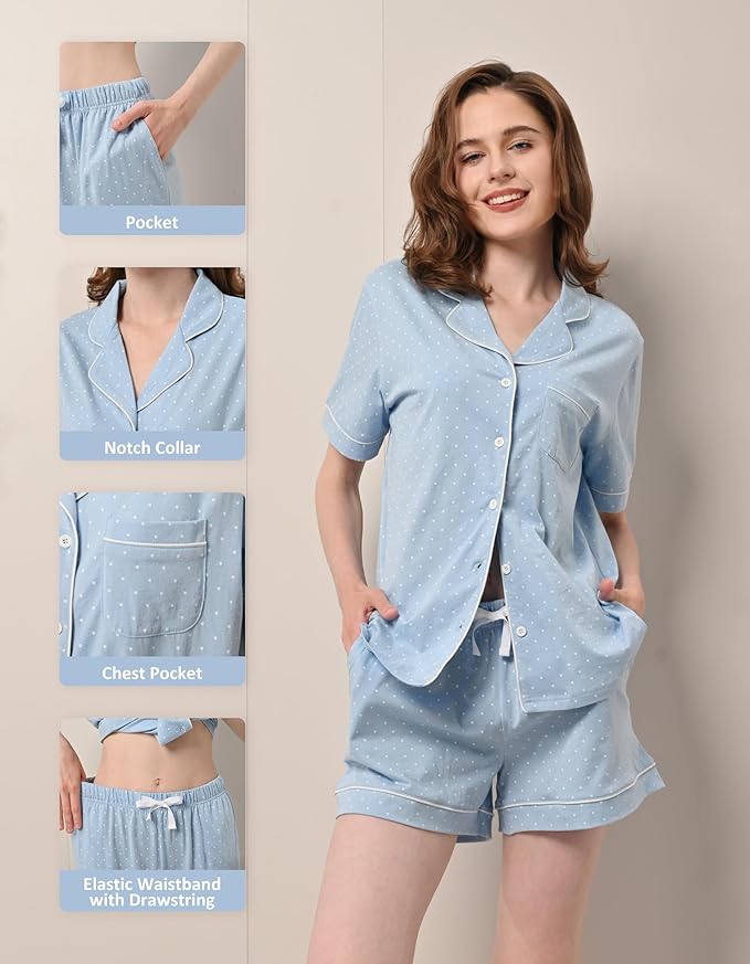 Women's 100% Cotton Pajama Set - 2 Piece