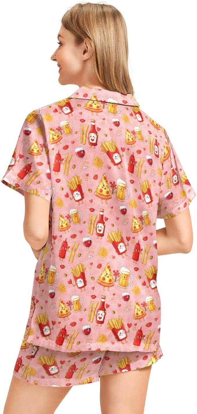 Women's Pajama Set - Short Sleeve - 2 Piece