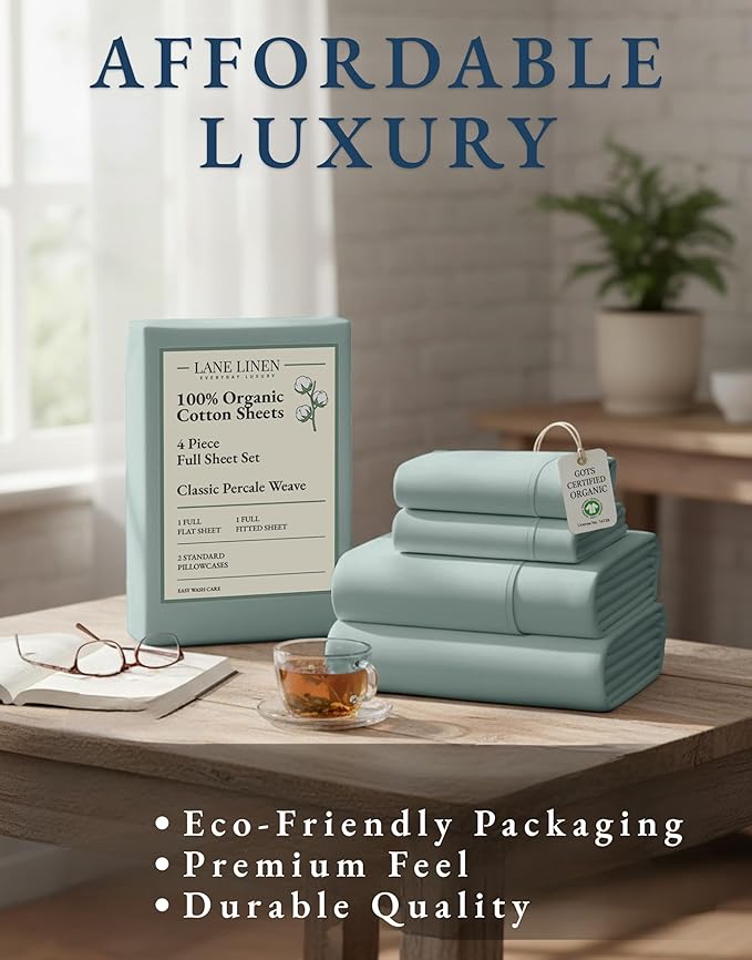 Linen Bed Sheet Set - Full - 4 Piece