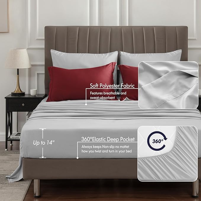Microfiber Comforter Set - Queen - 7 Piece