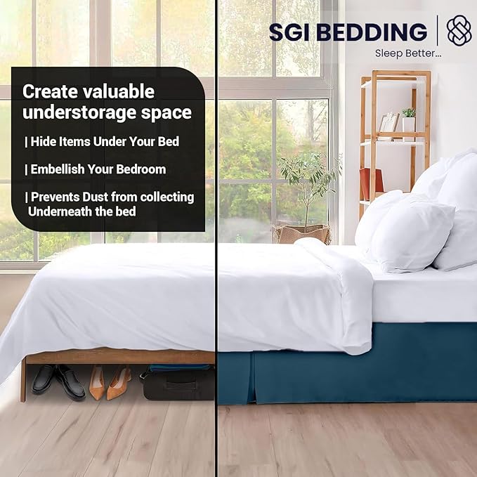 Microfiber Bed Skirt - Twin - 16 in Drop