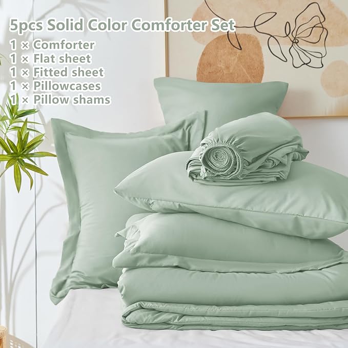 Down Alternative Comforter Set - Twin XL - 5 Piece