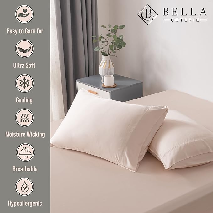 Bamboo Cooling Pillowcase Set - Standard - 2 Piece