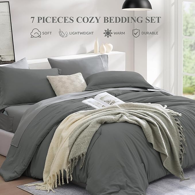 Comforter Set - Queen - 7 Piece