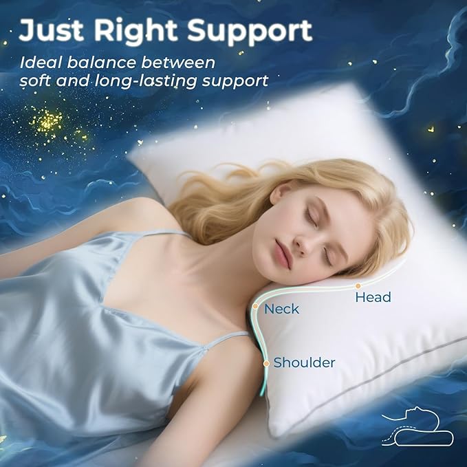 Down Alternative Bed Pillow - Full - 2 Piece