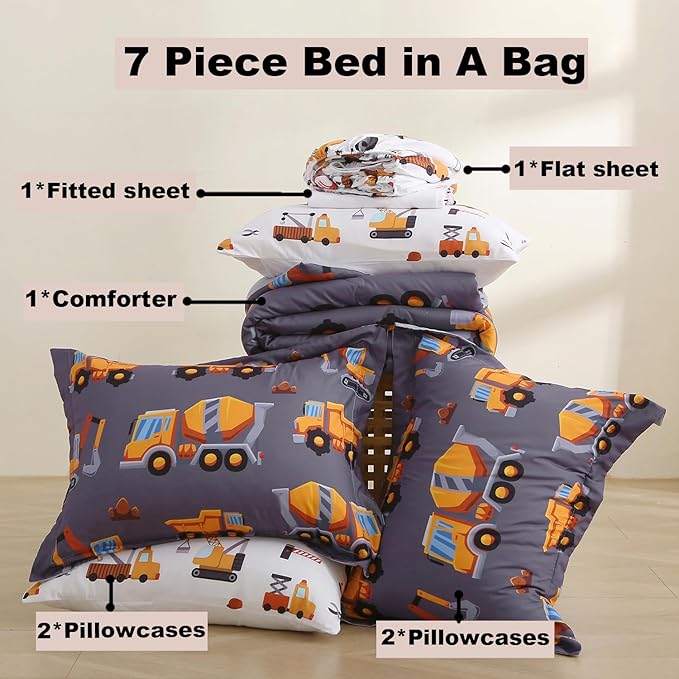 Microfiber Comforter Set - Full - 7 Piece