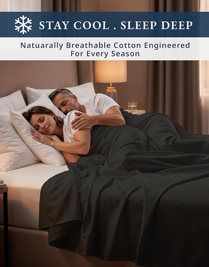 Linen Bed Sheet Set - Twin