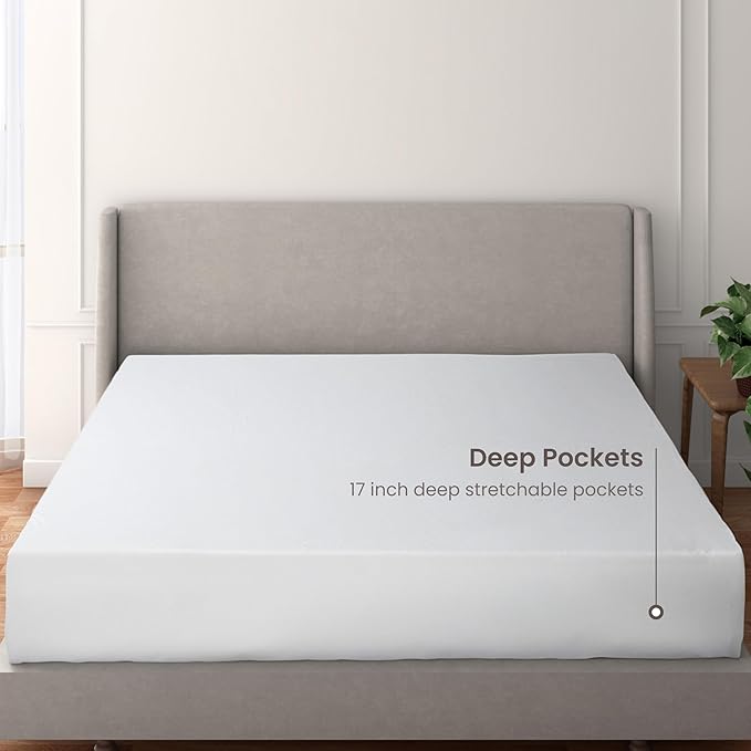 Waterproof Mattress Protector - King - 20 in Deep Pocket