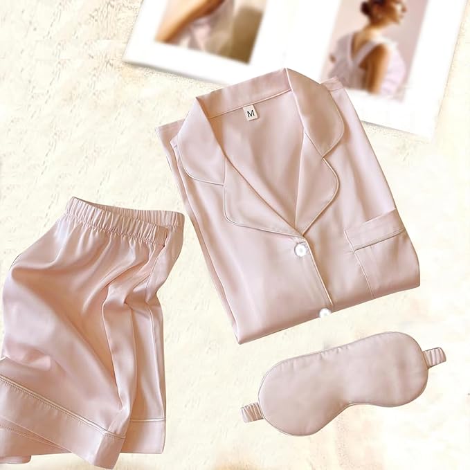 Satin Pajama Set - 2 Piece