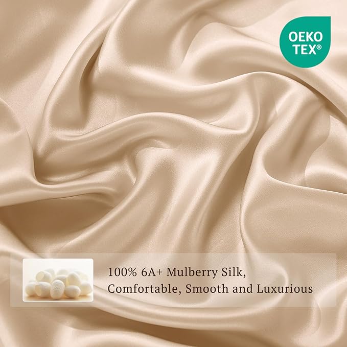 Mulberry Silk Duvet Cover Set - Queen - 3 Piece