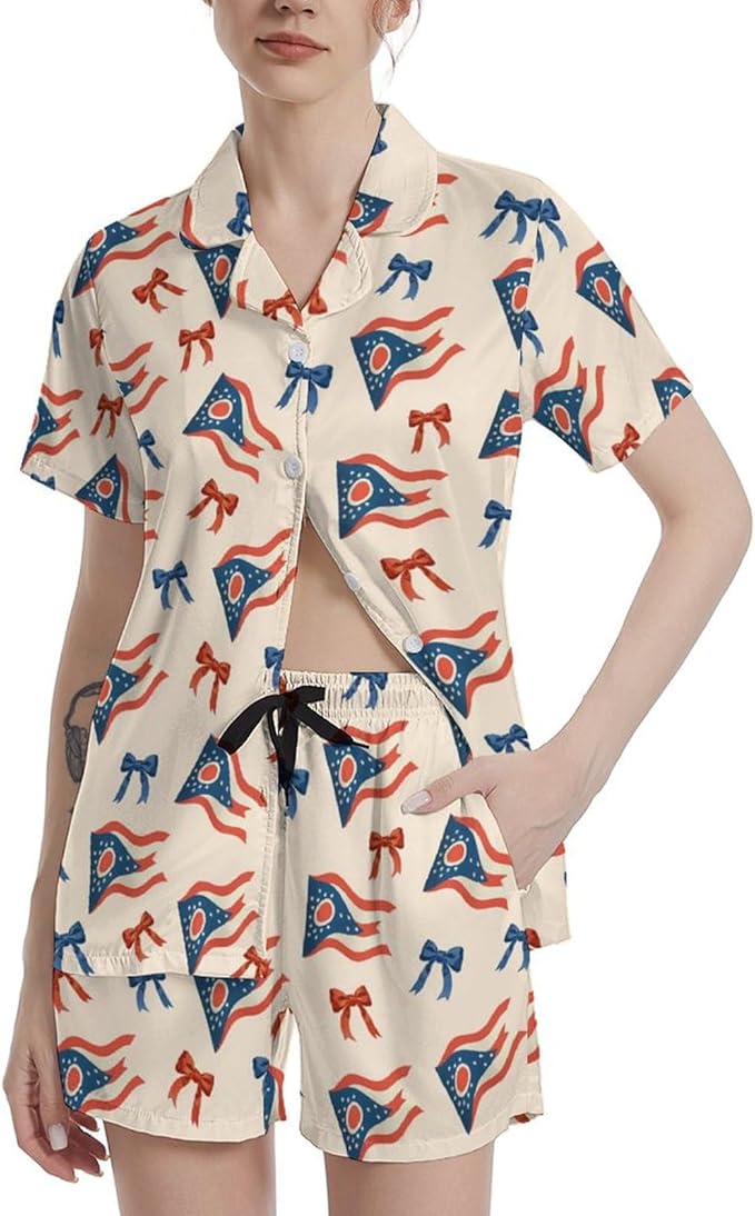 Women's Pajama Set - Short Sleeve - 2 Piece