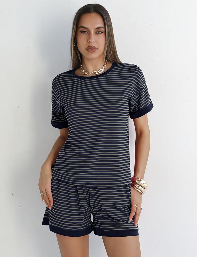Shorts Pajama Set - Short Sleeve - 2 Piece