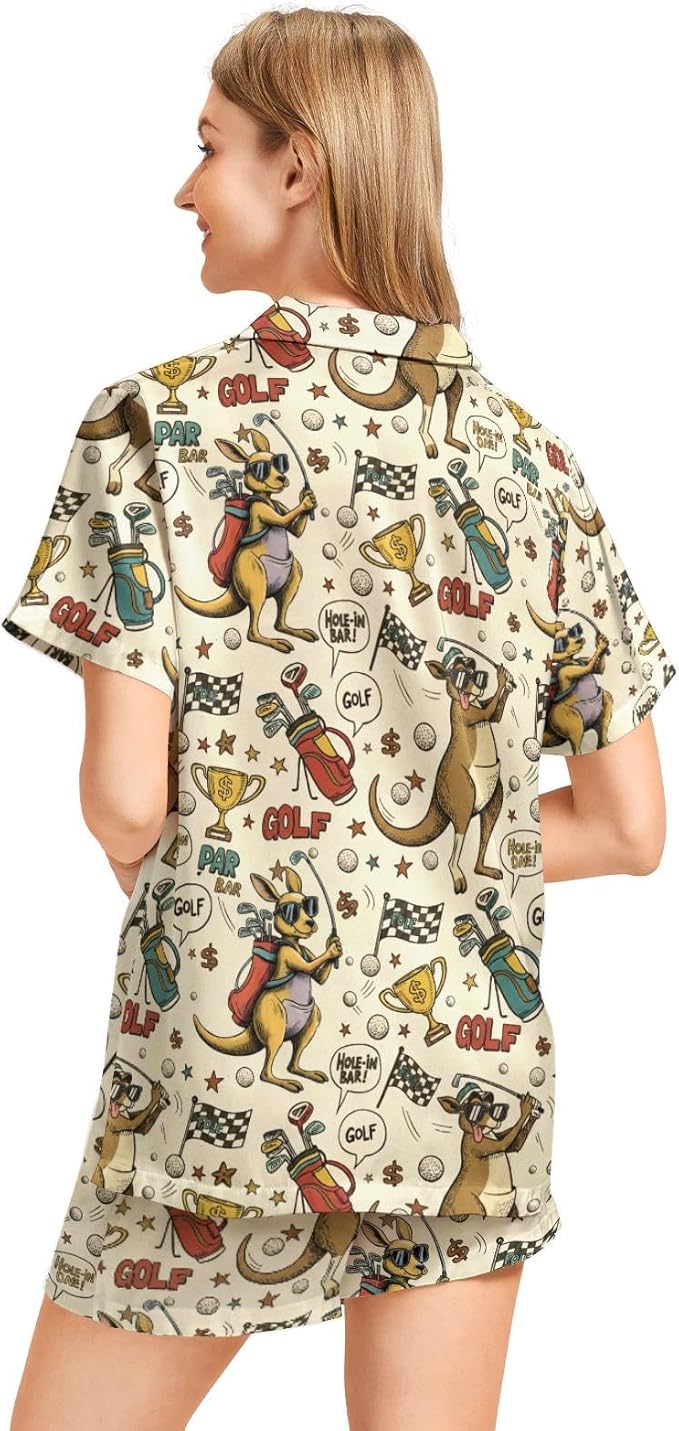 Women's Pajama Set - Short Sleeve - 2 Piece