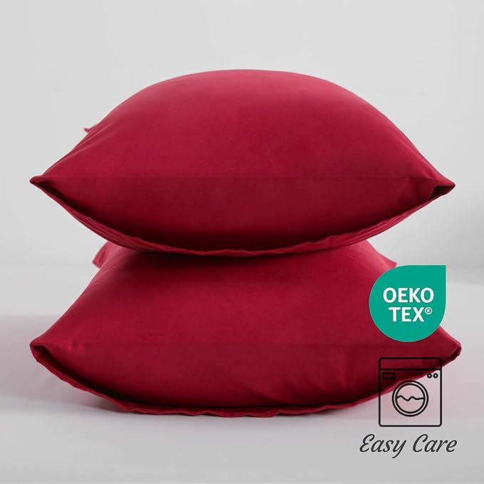 Microfiber Pillowcase Set - Standard - 20 x 26 in - 2 Pack - 2 Piece