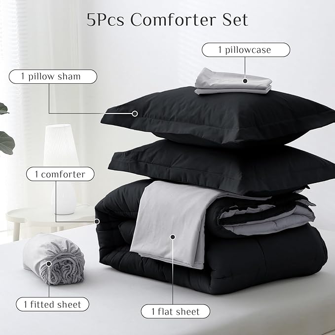 Down Alternative Comforter Set - Twin XL - 5 Piece